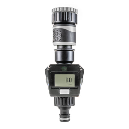 Water Flow Meter, Grey & Black