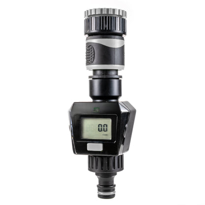 Water Flow Meter, Grey & Black