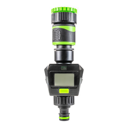 Water Flow Meter, Green & Black