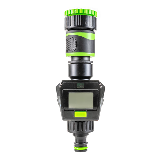 Water Flow Meter, Green & Black