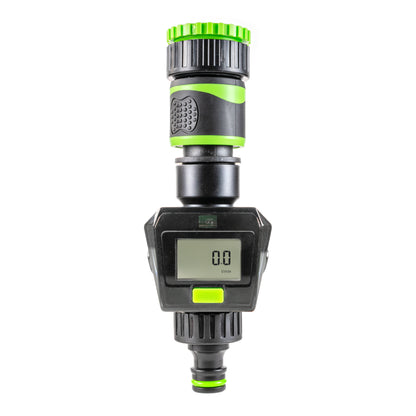 Water Flow Meter, Green & Black