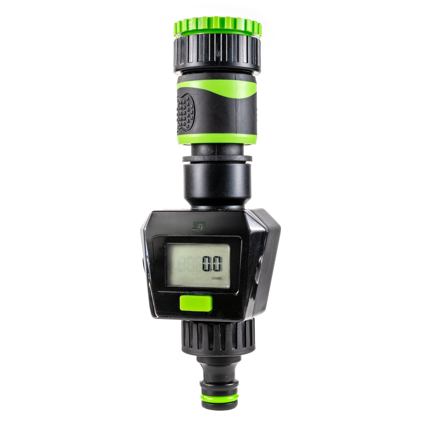 Water Flow Meter, Green & Black