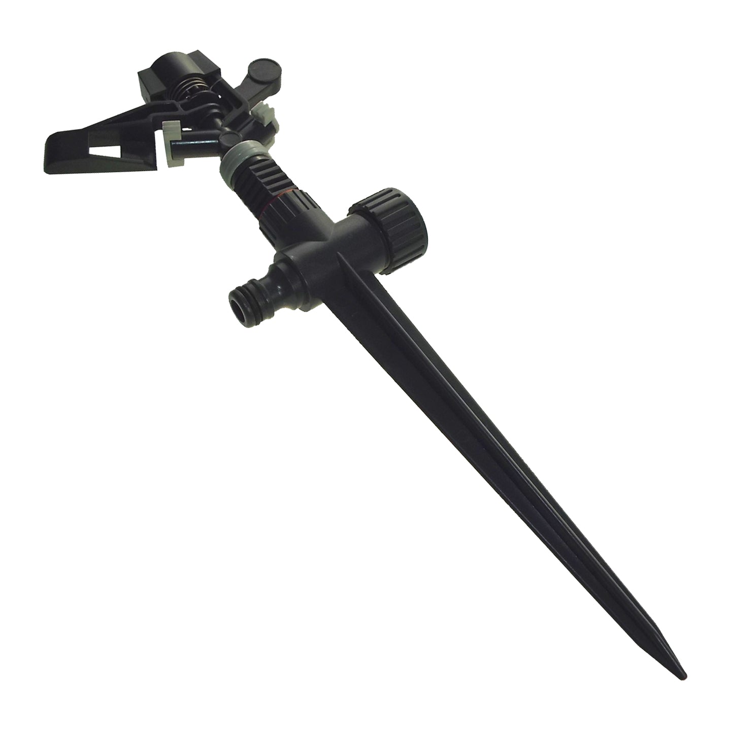 Pulsating Lawn Sprinkler on Spike, White line