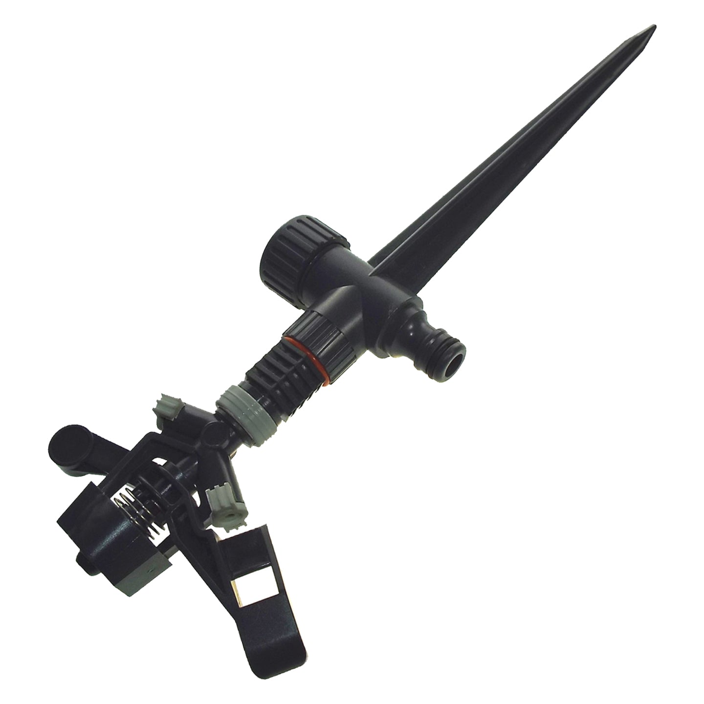 Pulsating Lawn Sprinkler on Spike, White line