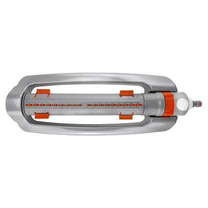 Heavy-Duty Metal Oscillating Sprinkler, White line