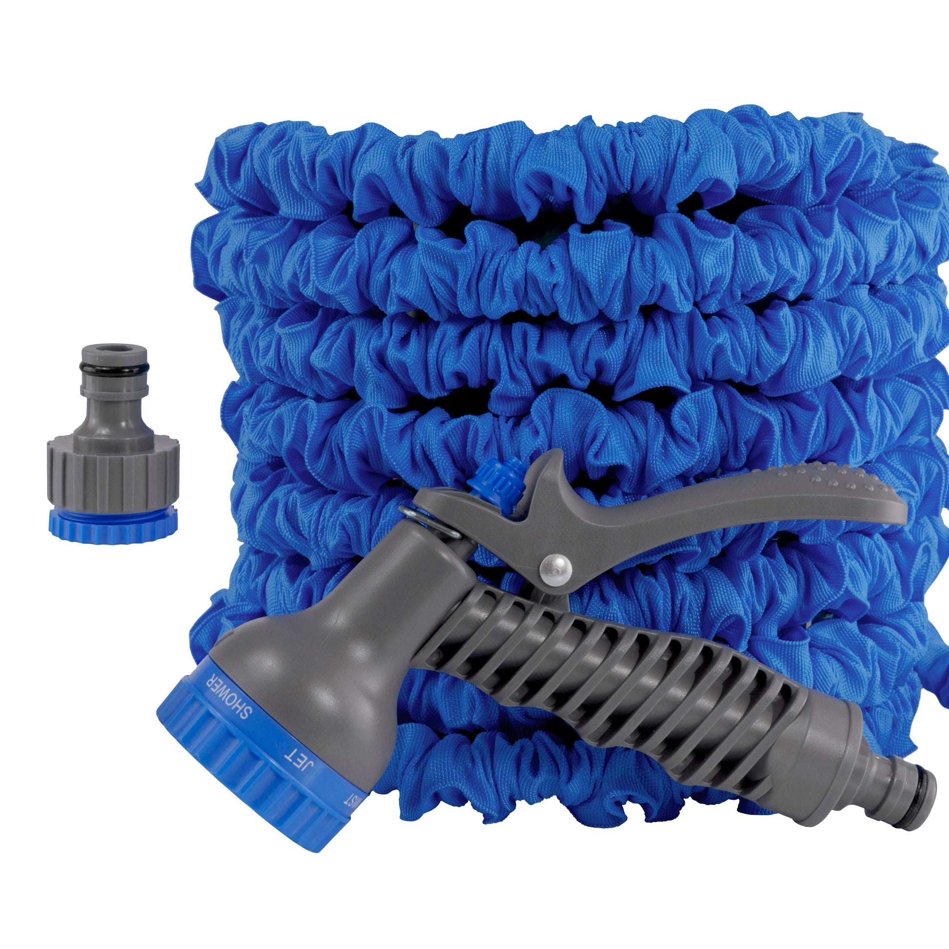 Expanding Trick Hose 5m - 15m Blue