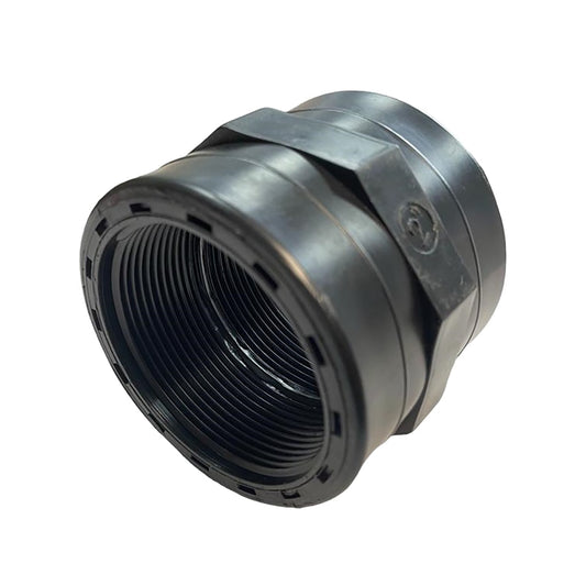 Polypropylene Straight Inline Socket Connector, 2"