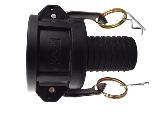 Type C Camlock Pipe Connector, 2" - 1.5" Barb