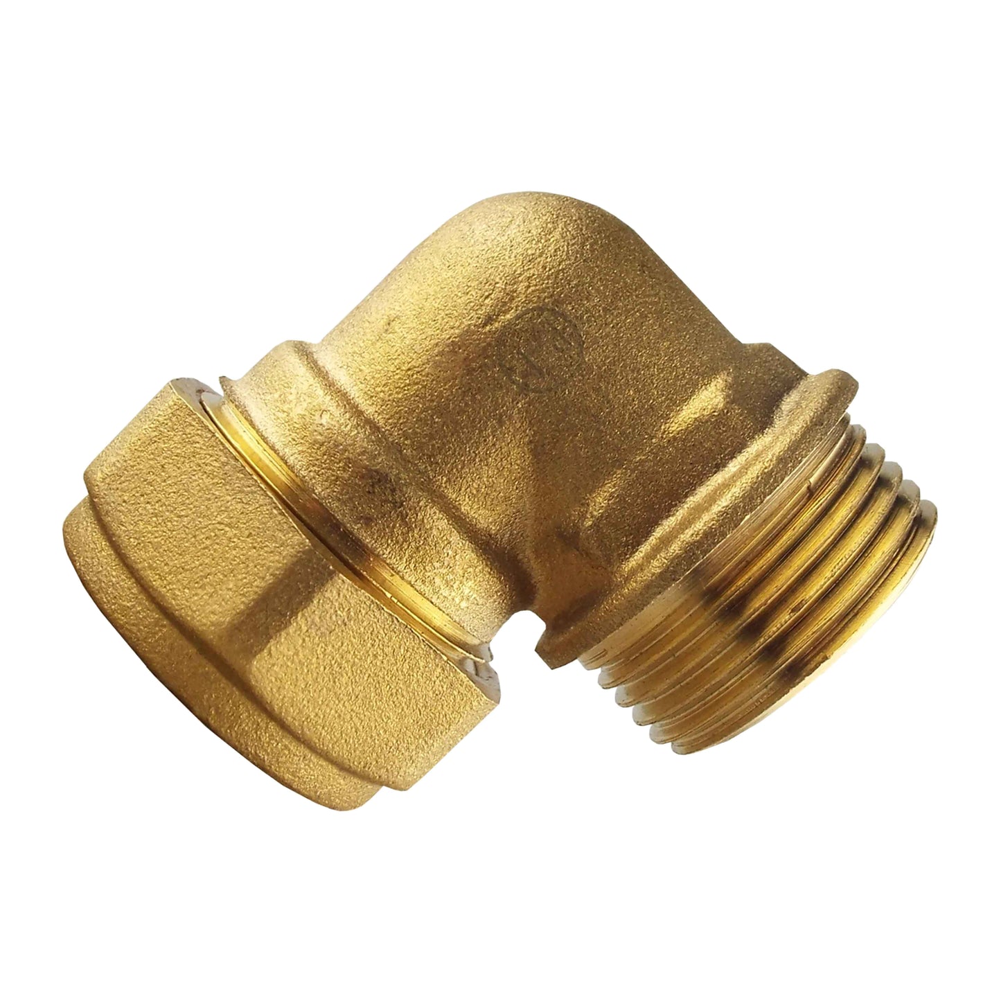 Brass Compression Elbow for 15mm Copper Piping, 1/2"