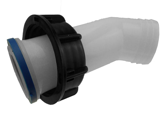 S60X6 IBC Angled Spout with 2" Barb
