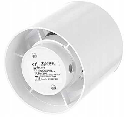 Euro Axial Bathroom Extraction Fan, 120mm
