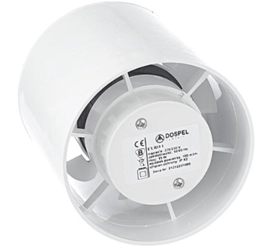 Euro Axial Bathroom Extraction Fan, 150mm
