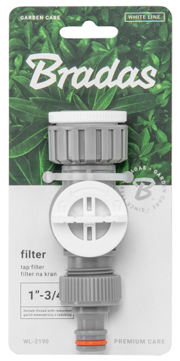 Bradas Garden Tap Filter, Grey