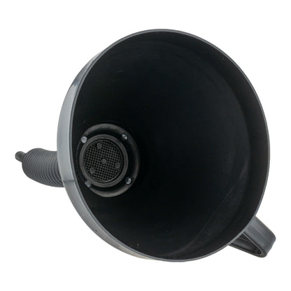Vehicle Fuel Funnel with Flexible Spout, Black