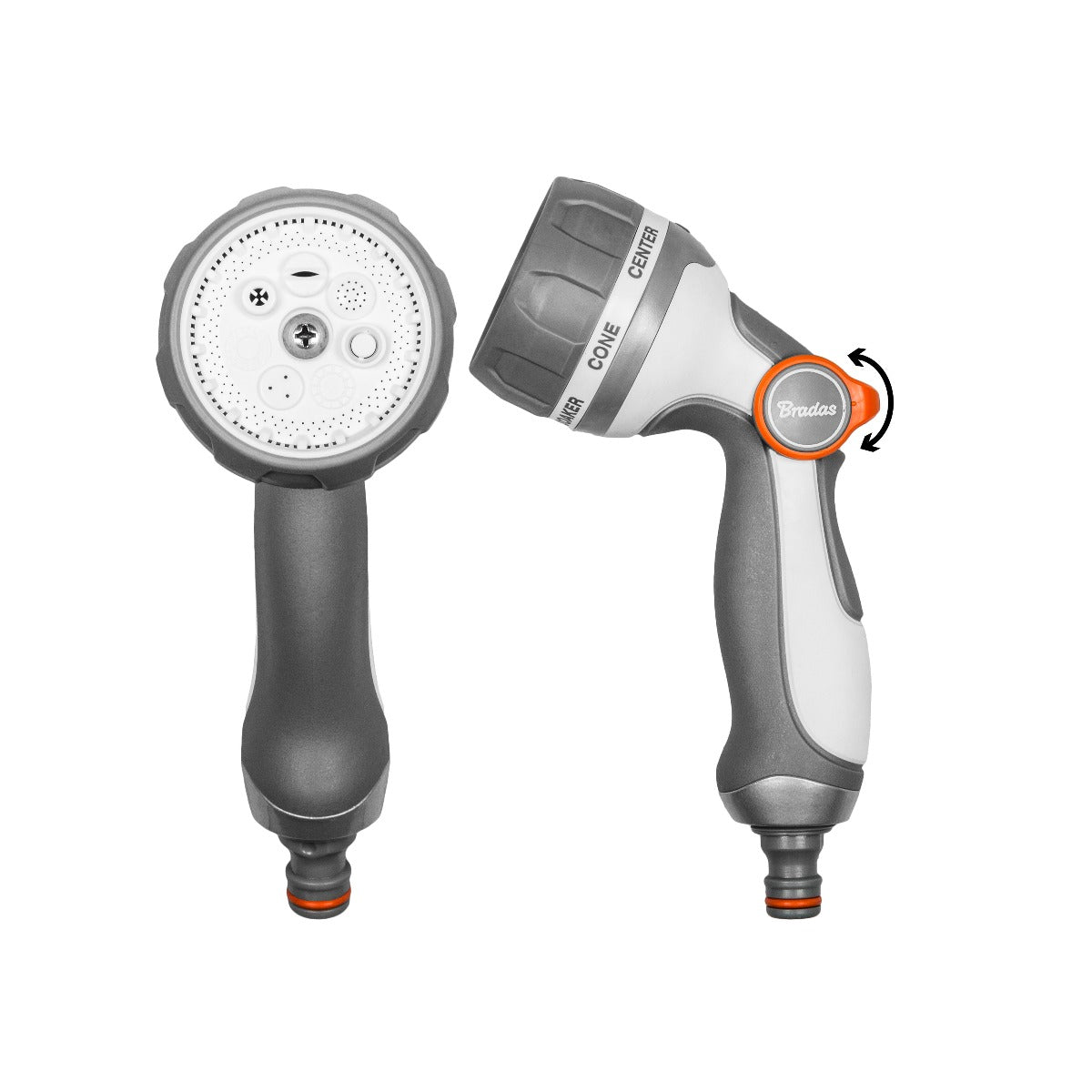 Grey & White 7-Pattern Multi Water Sprayer, EN56M
