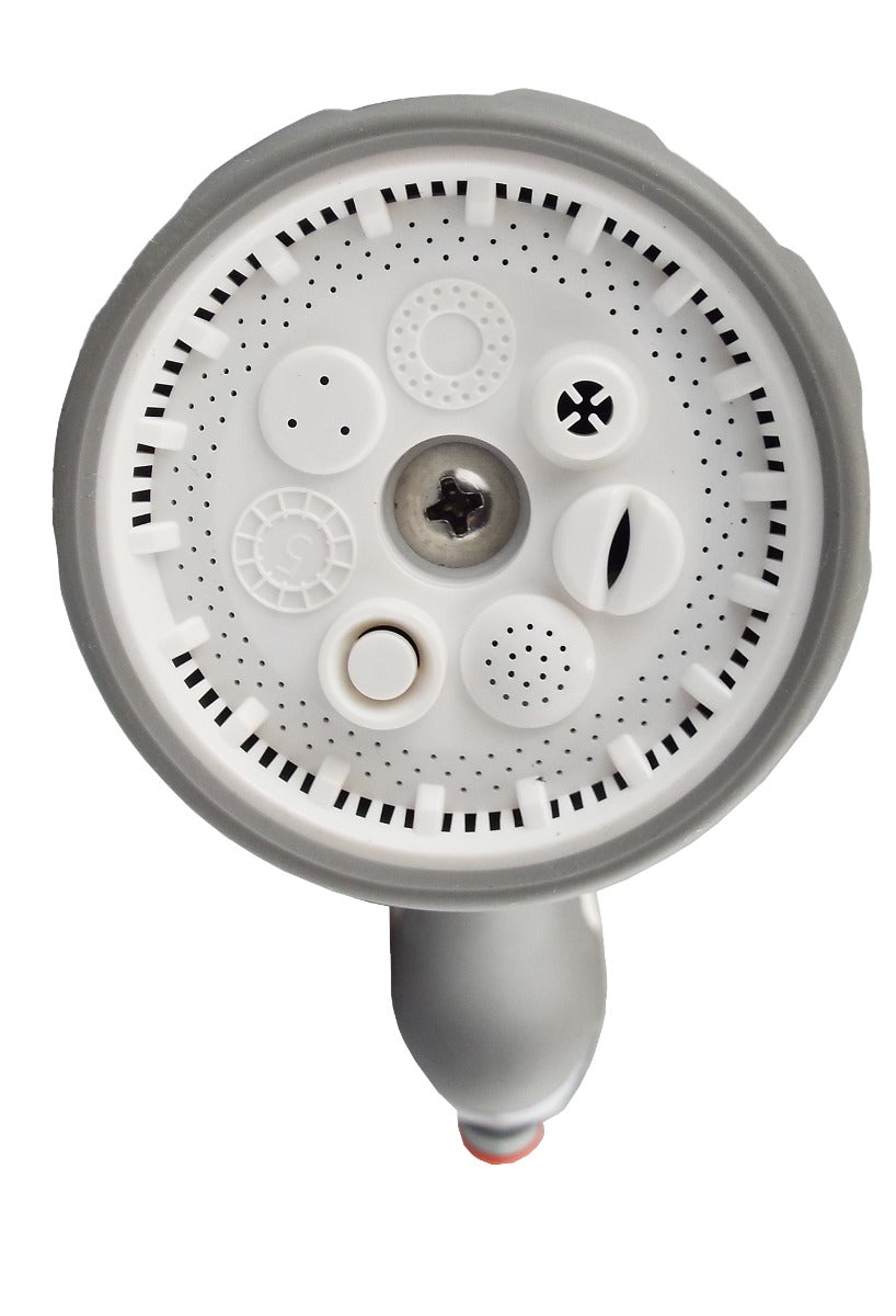 Grey & White 7-Pattern Multi Water Sprayer, EN56M