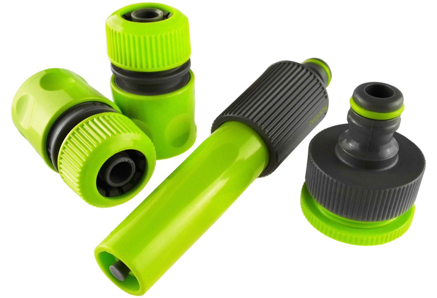 Hose Connectors Set with Nozzle, Lime