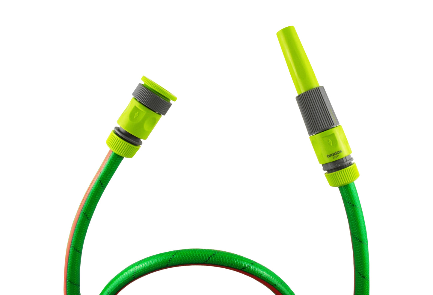 Hose Connectors Set with Nozzle, Lime