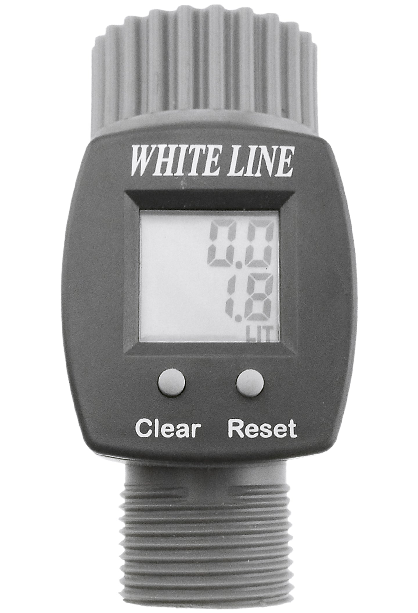 Water Flow Meter - 3/4" BSP Male & Female Thread, Grey