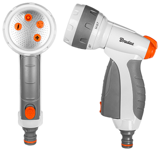 Grey & White 4-Pattern Multi Water Sprayer, EN52M