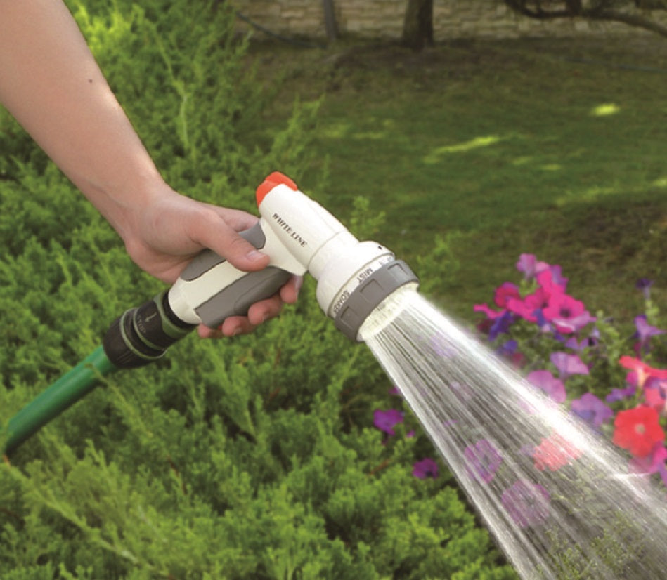 Grey & White 7-Pattern Multi Water Sprayer, EN53M
