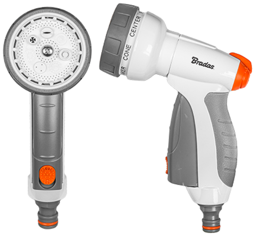 Grey & White 7-Pattern Multi Water Sprayer, EN53M