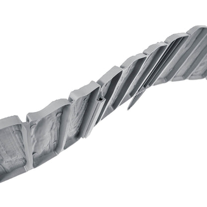 Grey Wood Texture Palisade Lawn Edging, 2.32m